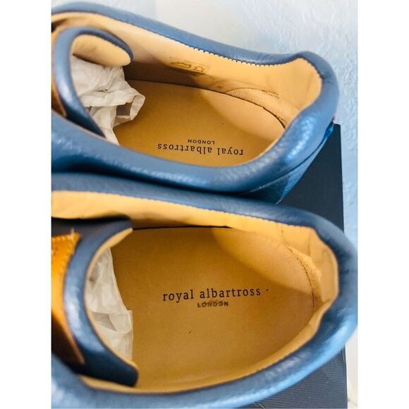 Royal Albartross PONTIAC V2 Spikeles Leather Welt Golf Shoe, Size 11, Blue NWT - Picture 5 of 16